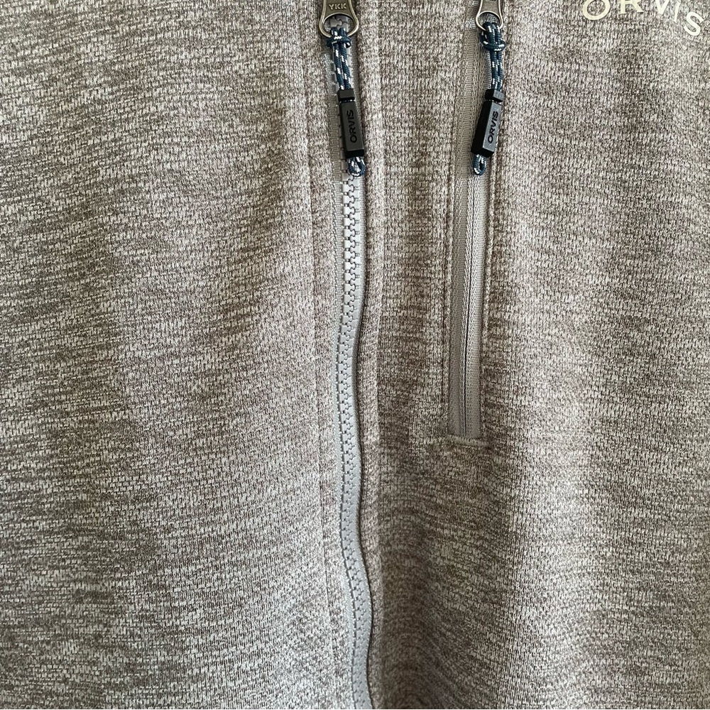 Orvis Men's Full Zip Up Jacket Blue/Heather Gray Size XXL - Picture 8 of 16